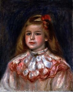 若い娘の肖像」1895年頃（油彩・キャンバス） 作： Pierre Auguste Renoir