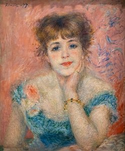 女優ジャンヌ・サマリーの肖像 作： Pierre Auguste Renoir