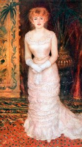 女優ジャンヌサマリーの肖像、1878年 作： Pierre Auguste Renoir