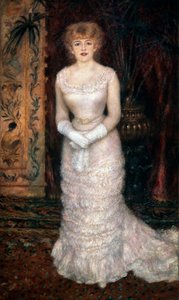 女優のジャンヌサマリーの肖像、1878年。 作： Pierre Auguste Renoir