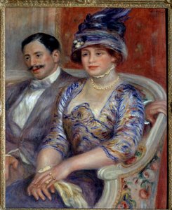 ベルンハイム・ド・ヴィレール夫妻の肖像 絵画 ピエール・オーギュスト・ルノワール（1841-1919） 1910年 日。0,81x0,65 m Paris, musee d