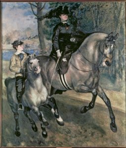 ブローニュの森のライダー 作： Pierre Auguste Renoir