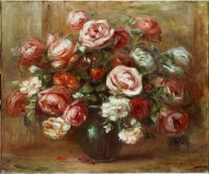 ローズ静物 作： Pierre Auguste Renoir