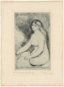 着席入浴者 作： Pierre Auguste Renoir