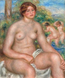 座浴 作： Pierre Auguste Renoir