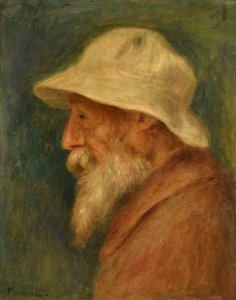白い帽子をかぶった自画像 par Renoir, Pierre Auguste (1841-1919) 作： Pierre Auguste Renoir