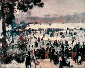 " パリ・ブローニュの森のスケーターたち " 作： Pierre Auguste Renoir