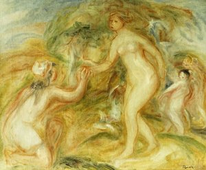 パリの審判のスケッチ。パリの審判のスケッチ、1913 作： Pierre Auguste Renoir