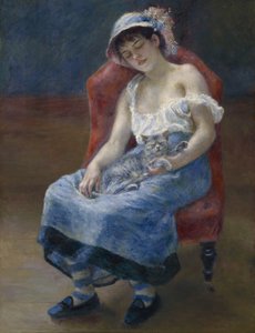 眠れる森の少女、1880年 作： Pierre Auguste Renoir