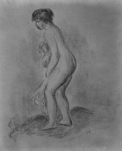 立っている入浴者、1896年。