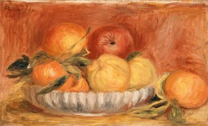 リンゴとオレンジのある静物。 Nature Morte aux pommes et oranges、1890年代後半 作： Pierre Auguste Renoir