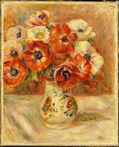 アネモネのある静物 作： Pierre Auguste Renoir