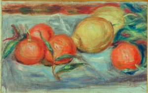 柑橘類のある静物 作： Pierre Auguste Renoir