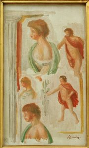 古代の人物の研究 作： Pierre Auguste Renoir