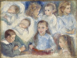 頭の研究 作： Pierre Auguste Renoir