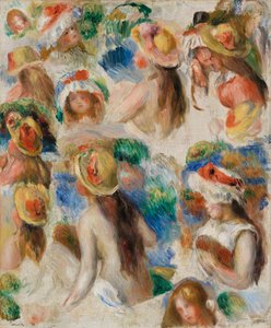 頭の研究 作： Pierre Auguste Renoir