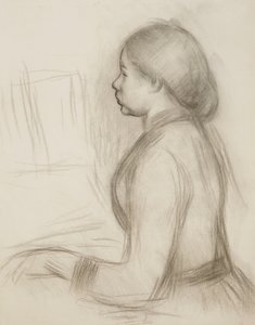 ピアノで若い女の子の研究。ピアノで若い女の子のための研究、 作： Pierre Auguste Renoir