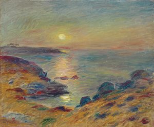 ドゥアルネネスの日没、c。 1883 作： Pierre Auguste Renoir