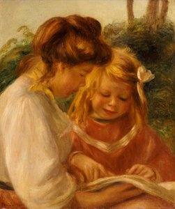アルファベット、ジャン、ガブリエル 作： Pierre Auguste Renoir