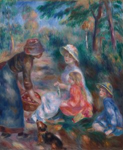 アップルの売り手 作： Pierre Auguste Renoir