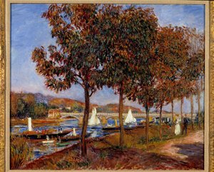 アルジャントゥイユ橋。ピエール・オーギュスト・ルノワール（1841-1919）の絵画 作： Pierre Auguste Renoir
