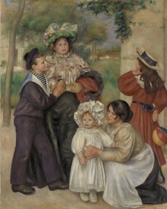 アーティストファミリーLa Famille de lartiste、1896年。 作： Pierre Auguste Renoir