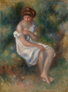 入浴者 作： Pierre Auguste Renoir