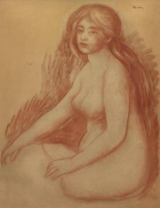 入浴者 作： Pierre Auguste Renoir