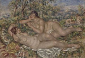 入浴者、1918-1919 作： Pierre Auguste Renoir