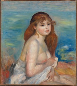ブロンドの浴女、1887年頃 作： Pierre Auguste Renoir