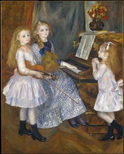 ピアノの前のマンデスの娘たち 作： Pierre Auguste Renoir