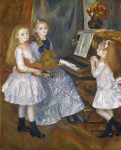 カトゥールメンデスの娘、フゲット1871-1964、クローディン1876-1937 ...、1888。 作： Pierre Auguste Renoir