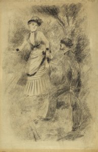 サミットからの降下：ジャンマルティンスティーディーズエレーヌ、銀行家の娘、1881年 作： Pierre Auguste Renoir