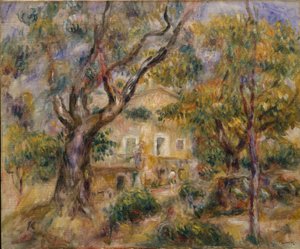 レコレットの農場、カーニュ、1908-14 作： Pierre Auguste Renoir