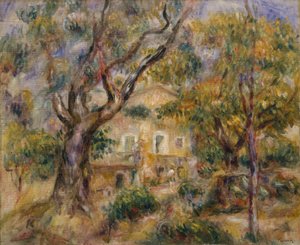 レコレットの農場、カーニュ、1908-14。 作： Pierre Auguste Renoir