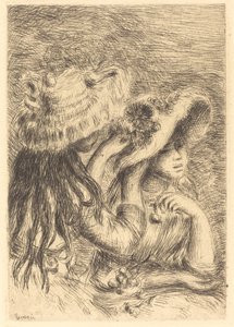 帽子のピン 帽子のピン、1894 年。 作： Pierre Auguste Renoir