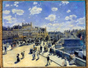 パリのポンヌフ 作： Pierre Auguste Renoir