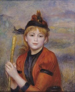 ランブラー、1895年頃（キャンバスに油彩） 作： Pierre Auguste Renoir