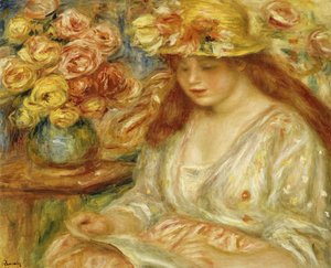 読者 作： Pierre Auguste Renoir