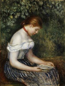 読者 作： Pierre Auguste Renoir