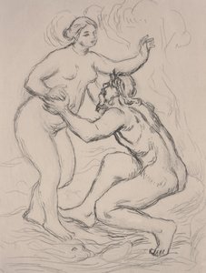 スカマンドロス川、1900年頃（エッチング） 作： Pierre Auguste Renoir