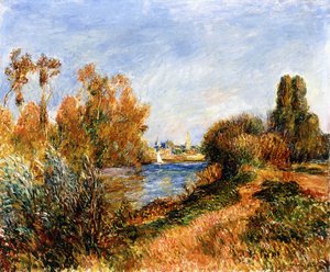 アルジャントゥイユのセーヌ川、1888年 作： Pierre Auguste Renoir