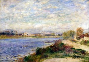 アルジャントゥイユのセーヌ川、c1883 作： Pierre Auguste Renoir