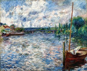 チャトウのセーヌ川 作： Pierre Auguste Renoir