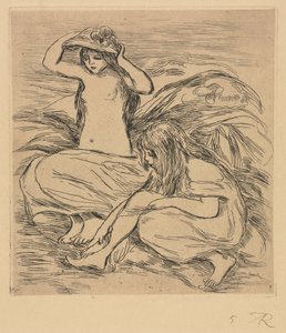 二人の水浴者 作： Pierre Auguste Renoir