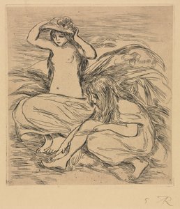The Two Bathers、1895年。 作： Pierre Auguste Renoir