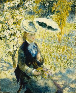 傘;傘、1878 作： Pierre Auguste Renoir