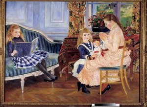 ワルゲモンの子供たちの午後。ピエール・オーギュスト・ルノワール（1841-1919）の絵画、油彩・キャンバス
