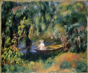 ボート、1878年頃。 作： Pierre Auguste Renoir