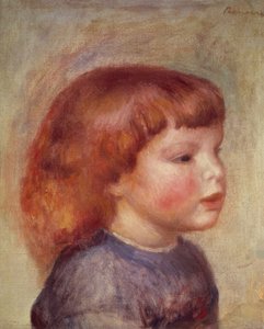 子供の頭 作： Pierre Auguste Renoir